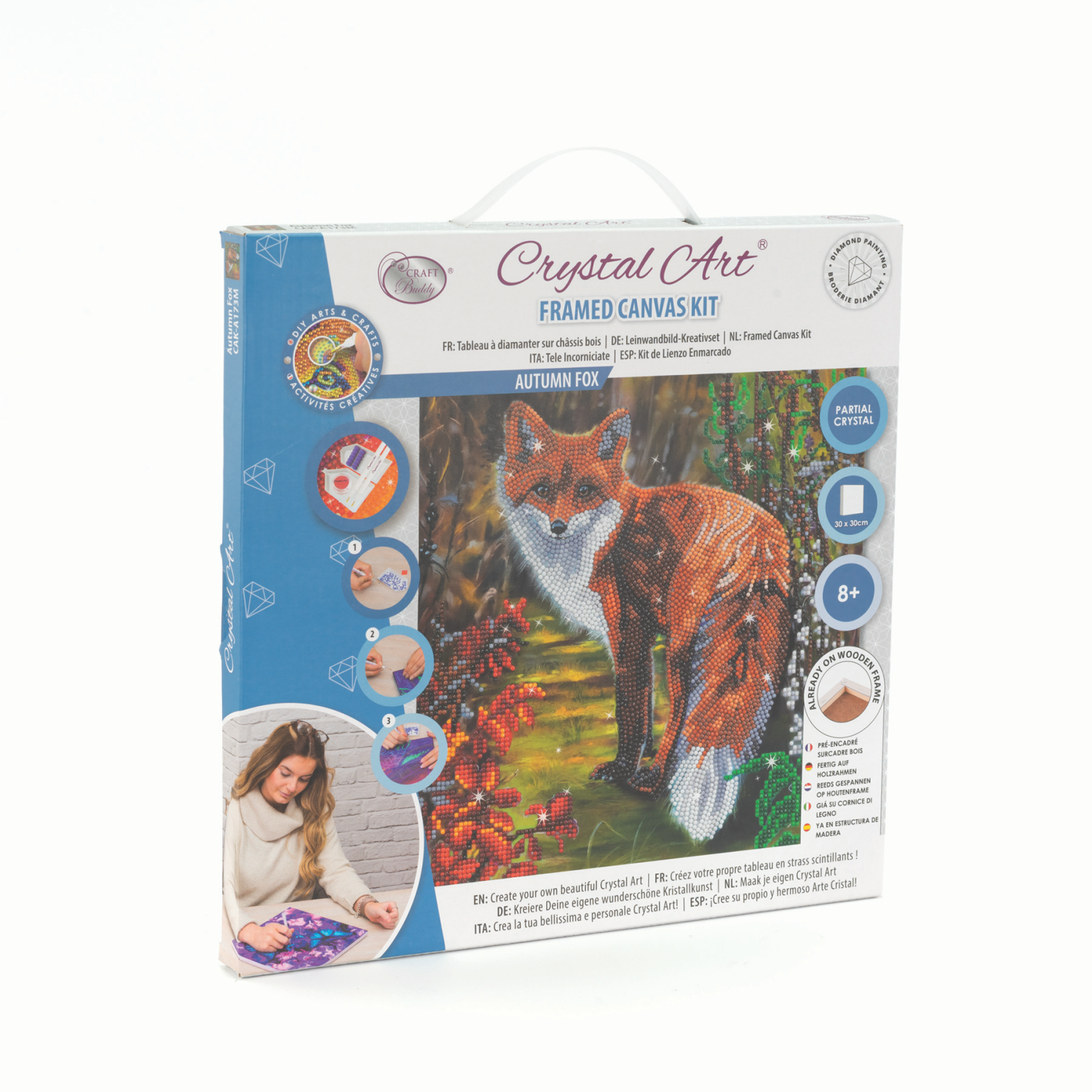 slide 4 of 5, Crystal Art Medium Frame Animal Assortment, 1 ct