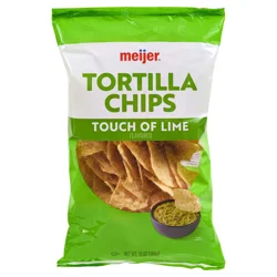 Meijer Touch of Lime Tortilla Chips - 13 oz