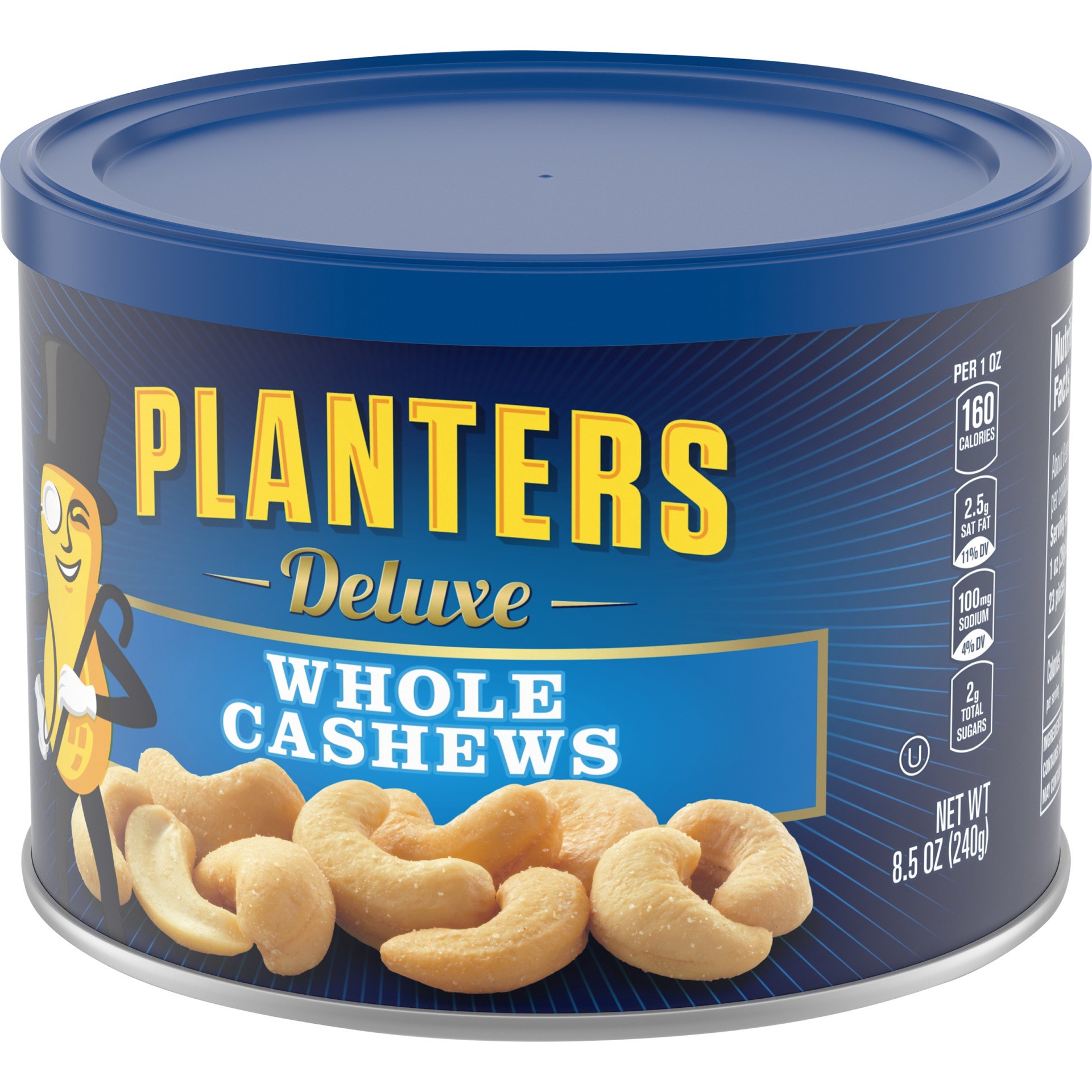 slide 3 of 12, Planters Deluxe Whole Cashews ister, 9.5 oz