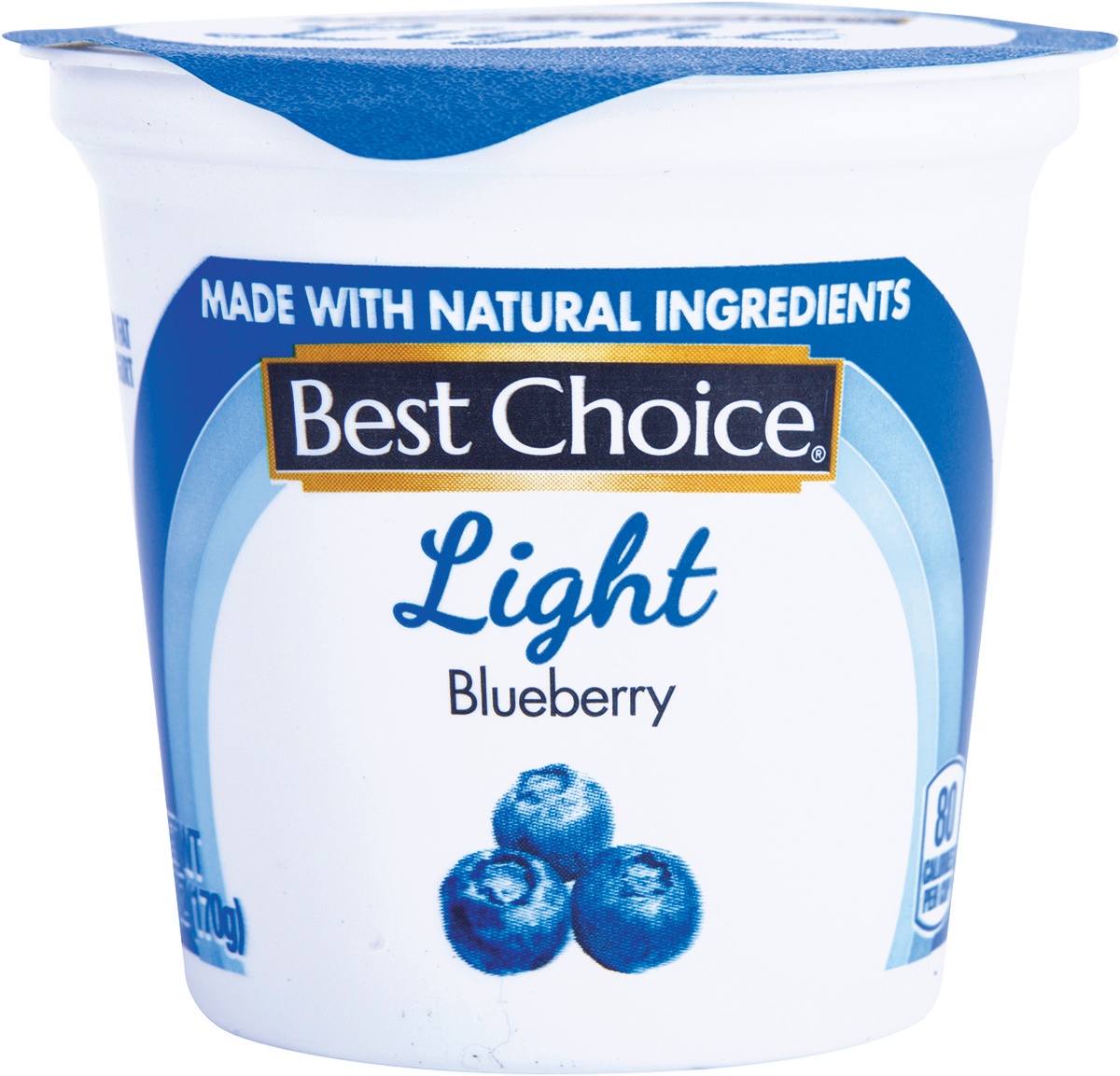 slide 1 of 1, Best Choice Light Yogurt Blueberry, 6 oz