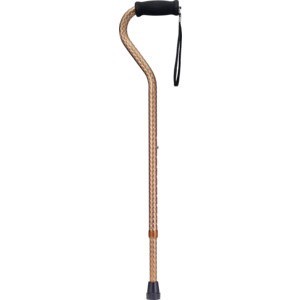 slide 1 of 1, CVS Health Black Foam Handle Cane, Bronze Wave, 1 ct