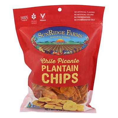 slide 1 of 1, SunRidge Farms Chile Picante Plantain Chips, 12 oz