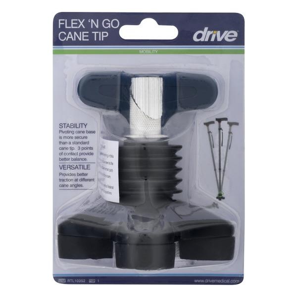 slide 1 of 2, Drive Medical Flex Swivel Cane Tip /, 1 ct