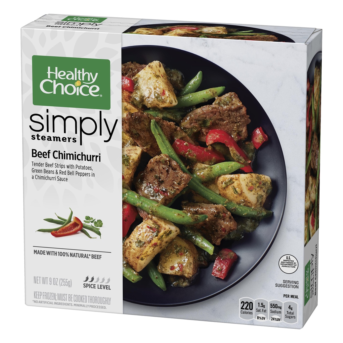 slide 2 of 8, Healthy Choice Simply Steamers Beef Chimichurri, 9 oz