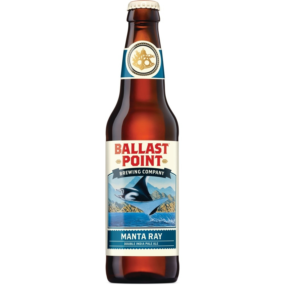 slide 2 of 3, Ballast Point Manta Ray Double IPA Beer, 6 ct, 12 fl oz