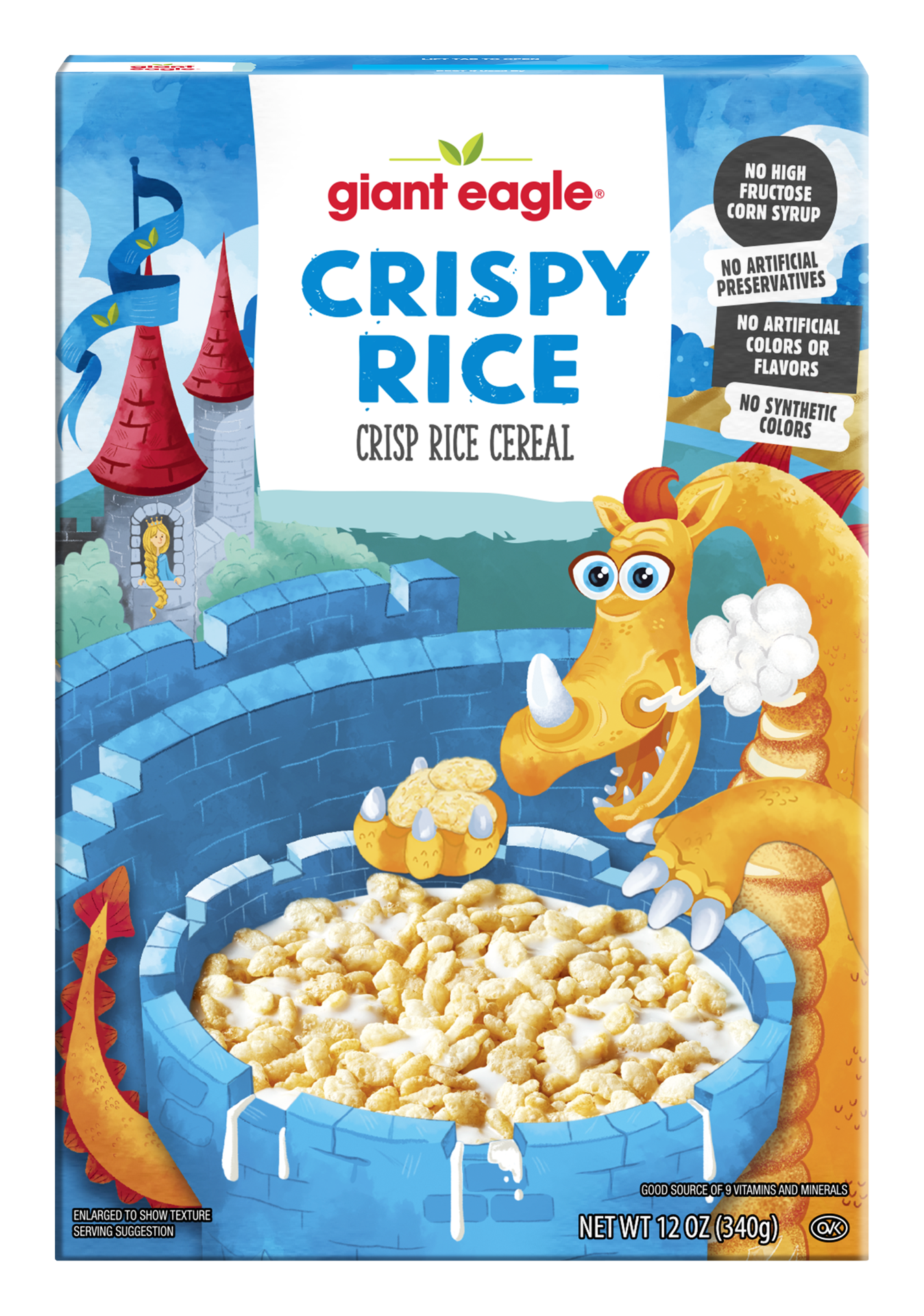 slide 1 of 1, Ge Crisp Rice Cereal, 12 oz