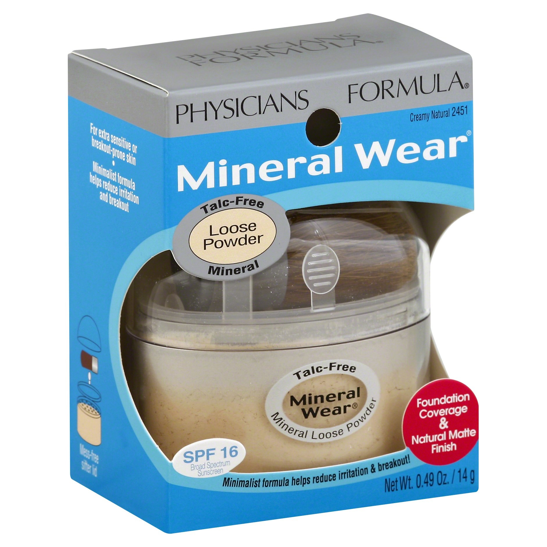 slide 1 of 6, Physicians Formula Mineral Wear Loose Powder - Creamy Natural 2451, 0.49 oz