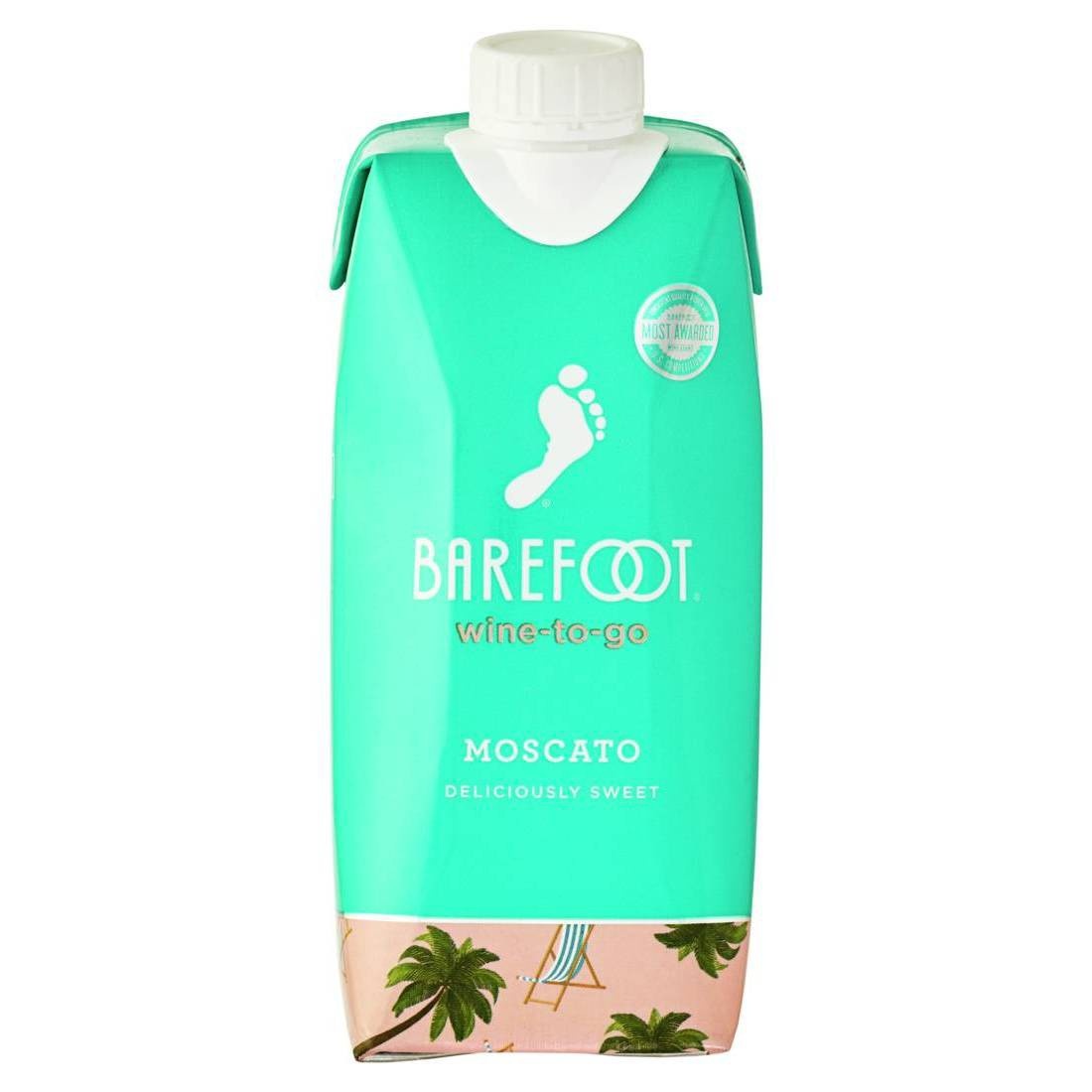 slide 1 of 1, Barefoot Moscato White Wine, 500 ml