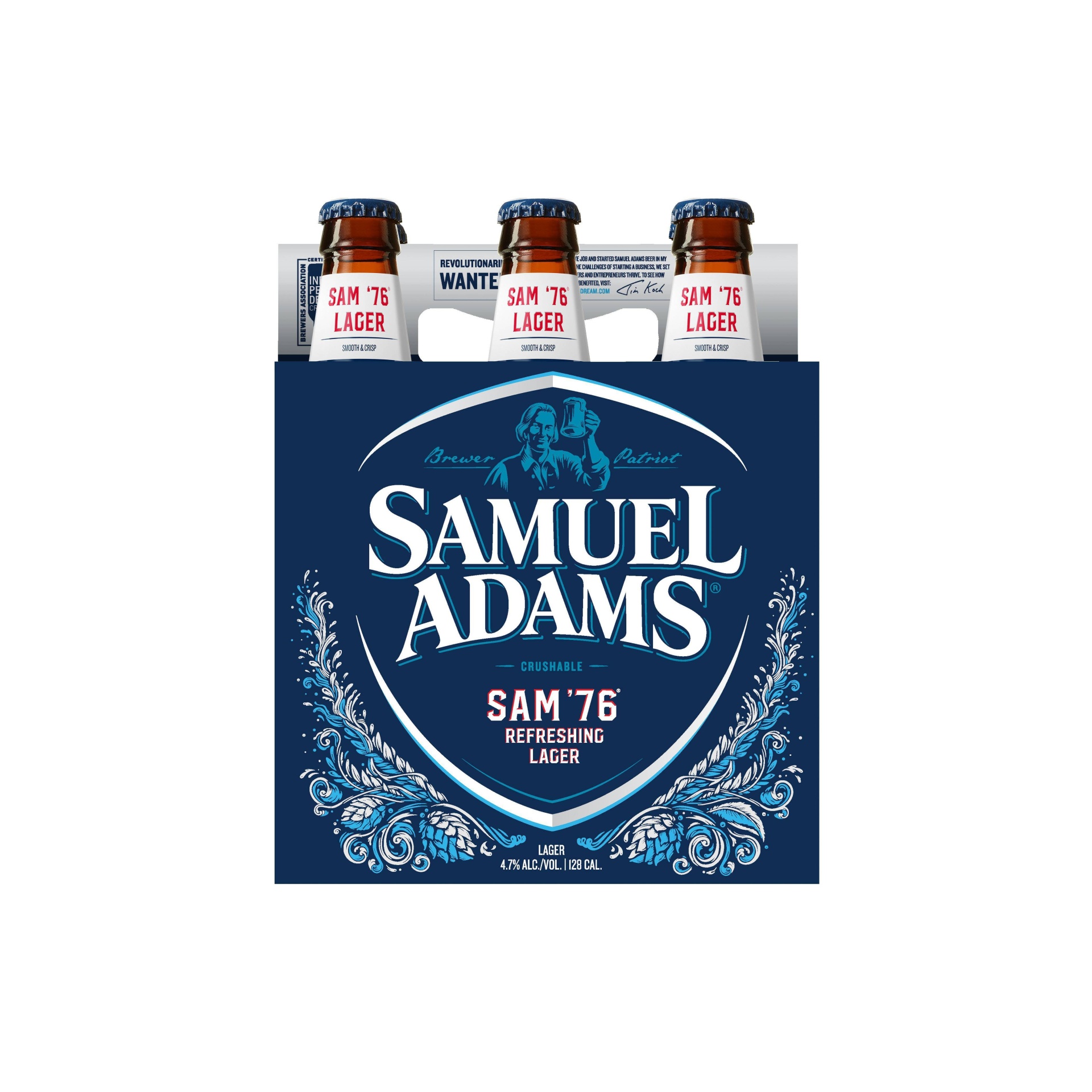 slide 1 of 2, Samuel Adams Sam '76 Crushable Craft Beer, Light & Flavorful, 6 ct; 12 fl oz