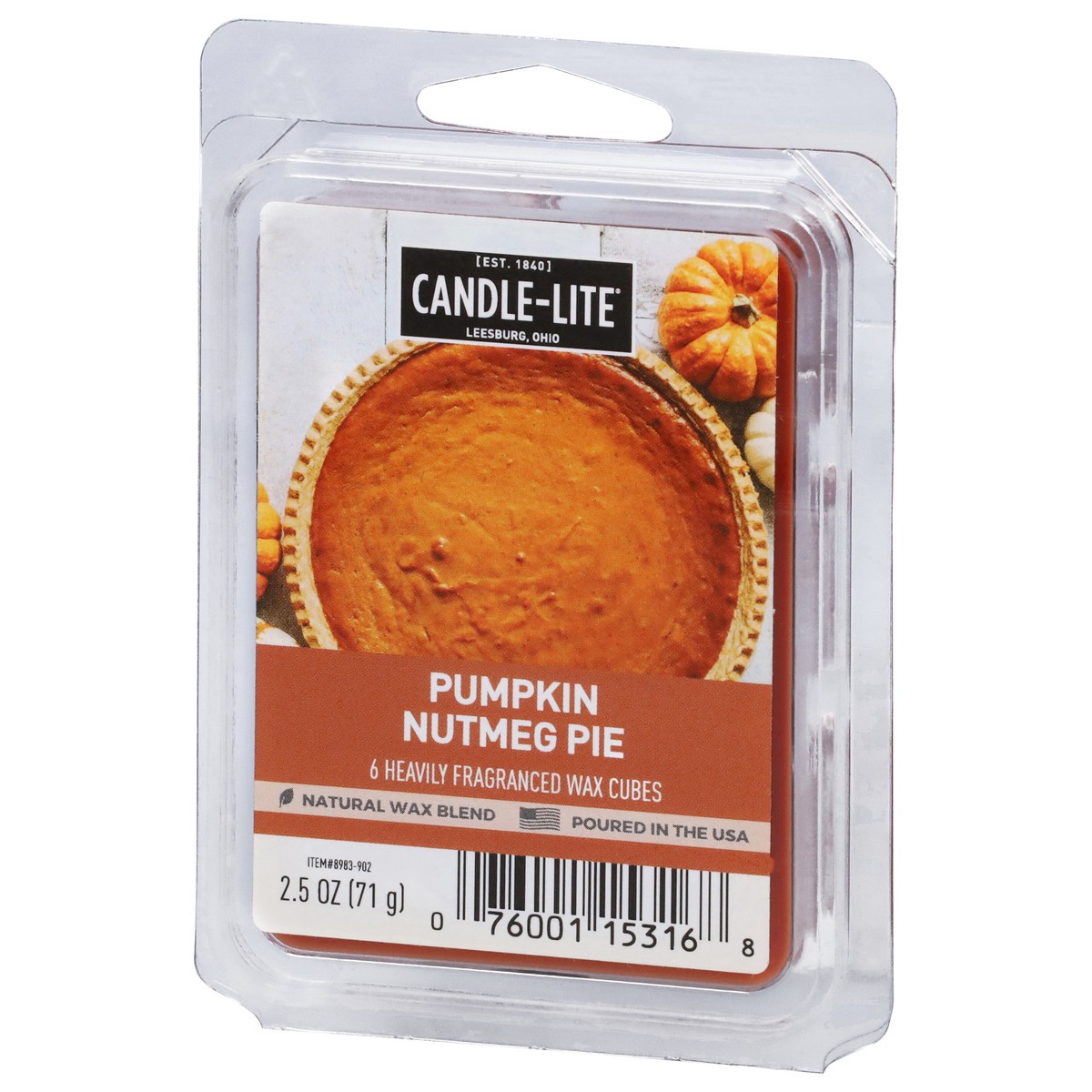 slide 2 of 12, Candle-Lite Pumpkin Nutmeg Pie Wax Cubes 6 ea, 6 ct