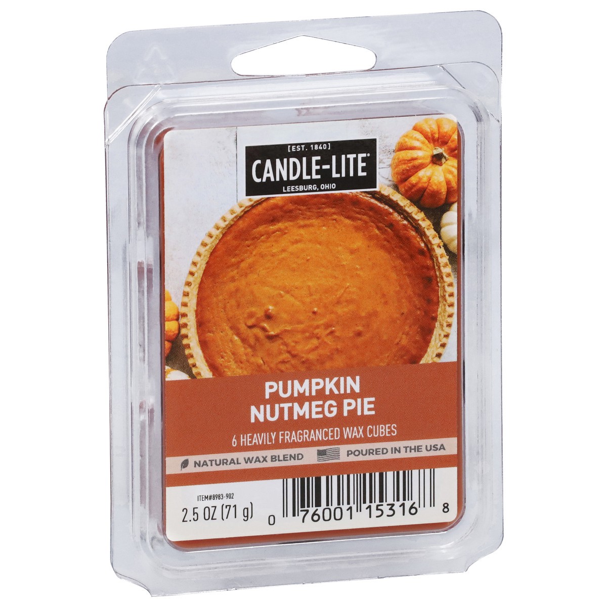 slide 6 of 12, Candle-Lite Pumpkin Nutmeg Pie Wax Cubes 6 ea, 6 ct