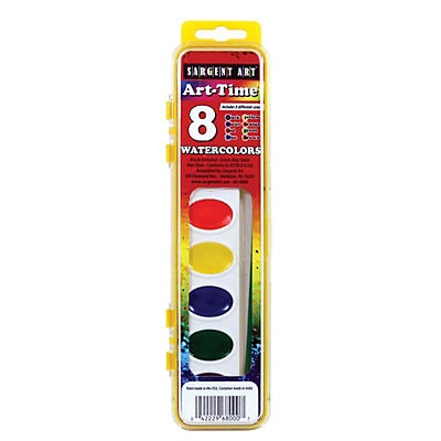 slide 1 of 1, Sargent Art Watercolor Paint Set, 8 ct