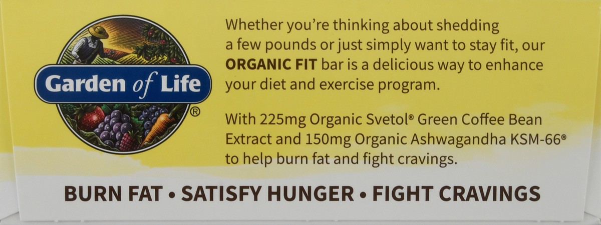 slide 9 of 12, Garden of Life Organic Fit High Protein 12 Pack Chocolate Fudge Flavor Weight Loss Bar 12 ea, 12 ct