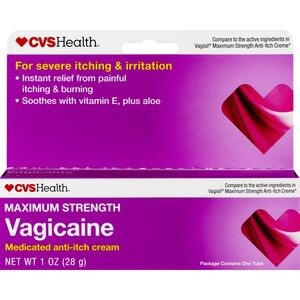 slide 1 of 1, CVS Health Maximum Strength Vagicaine, 1 Oz, 1 ct