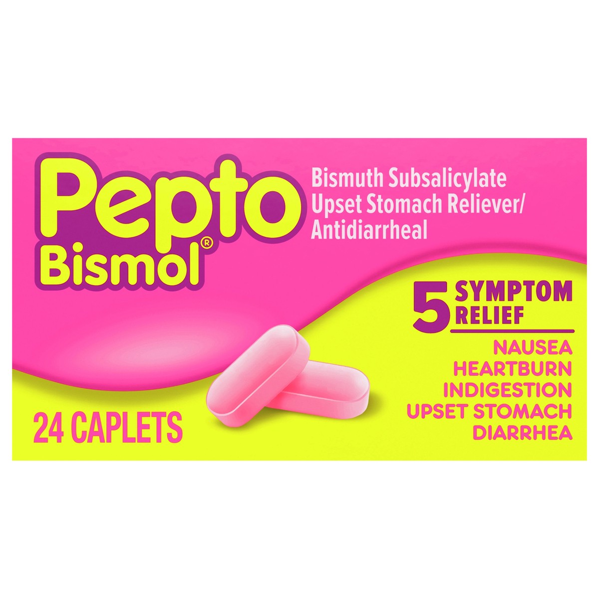 slide 1 of 2, Pepto-Bismol Pepto Bismol Caplets, 24 ct