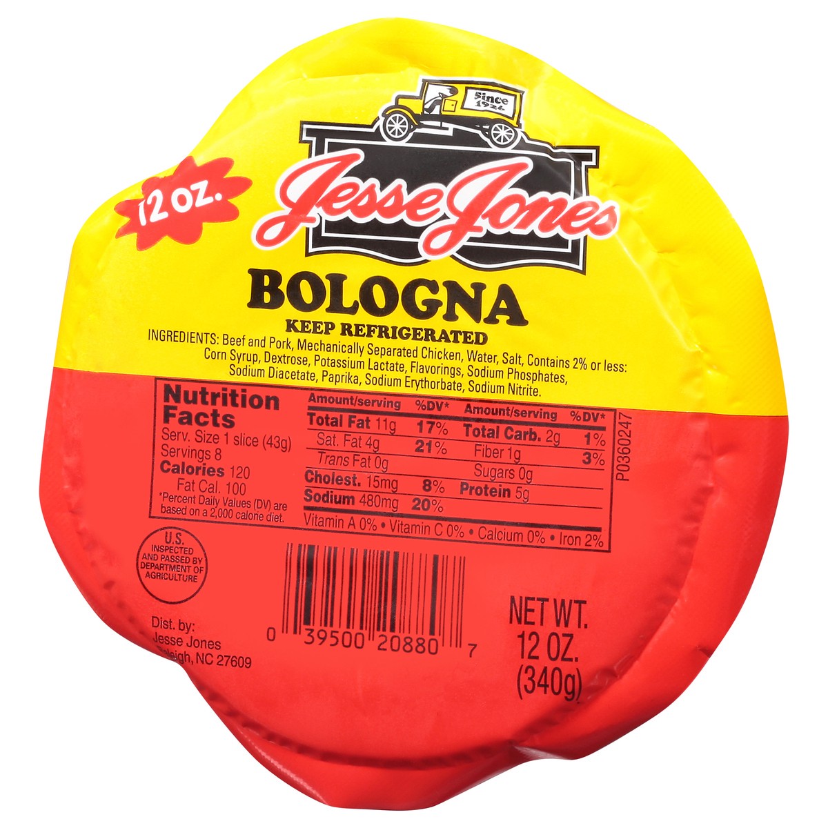 slide 2 of 9, Jesse Jones Bologna 12 oz, 12 oz