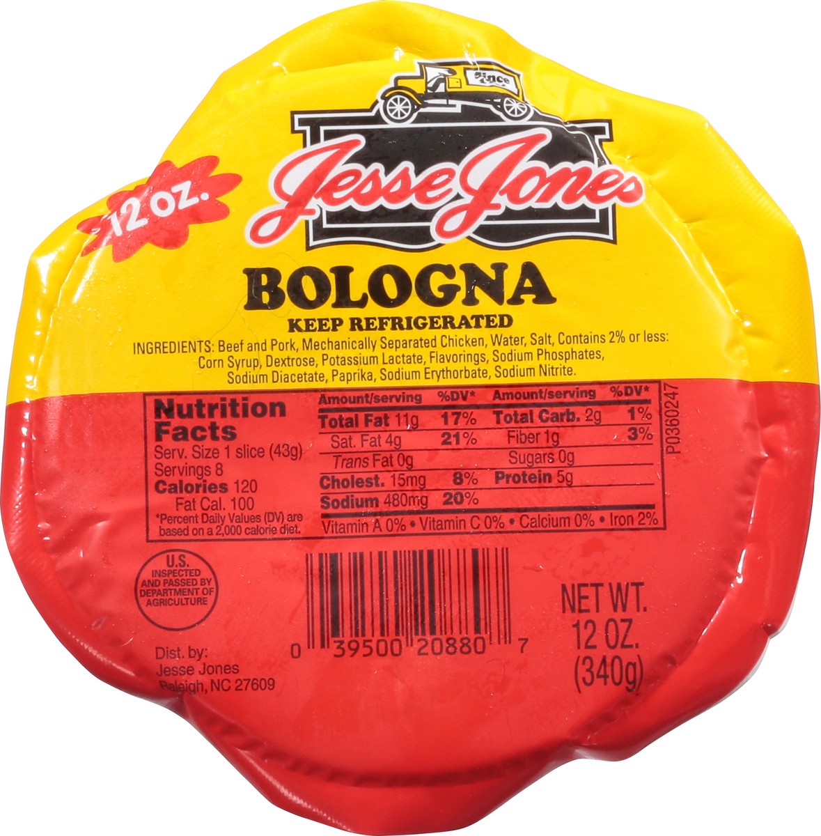 slide 4 of 9, Jesse Jones Bologna 12 oz, 12 oz