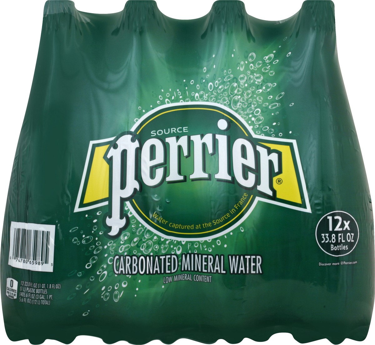 slide 7 of 9, Perrier Sparkling Water, Plastic Water Bottles - 405.6 oz, 33.8 fl oz