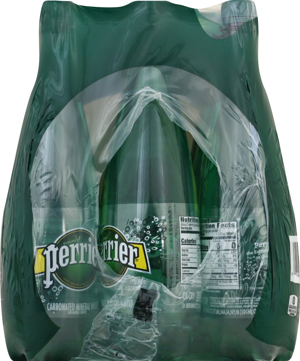 slide 4 of 9, Perrier Sparkling Water, Plastic Water Bottles - 405.6 oz, 33.8 fl oz