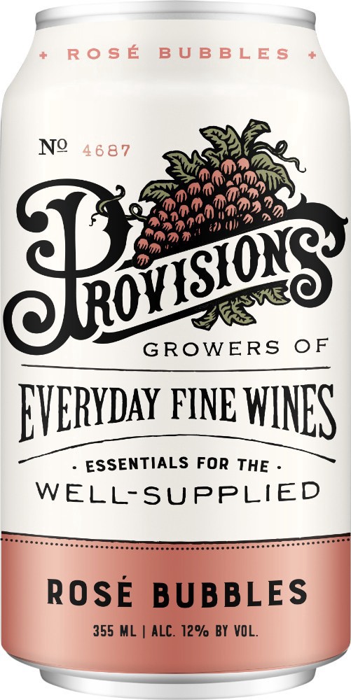 slide 2 of 2, Provisions Rose Bubbles, 355 ml