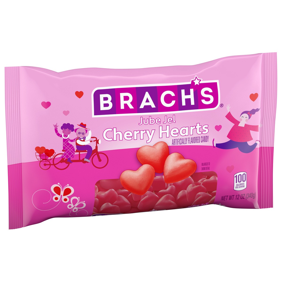 slide 7 of 9, Brach's Cherry Jube Hearts, 1 ct