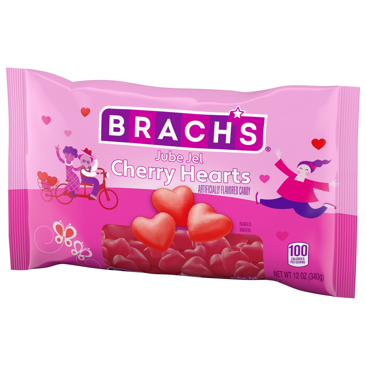 slide 8 of 9, Brach's Cherry Jube Hearts, 1 ct