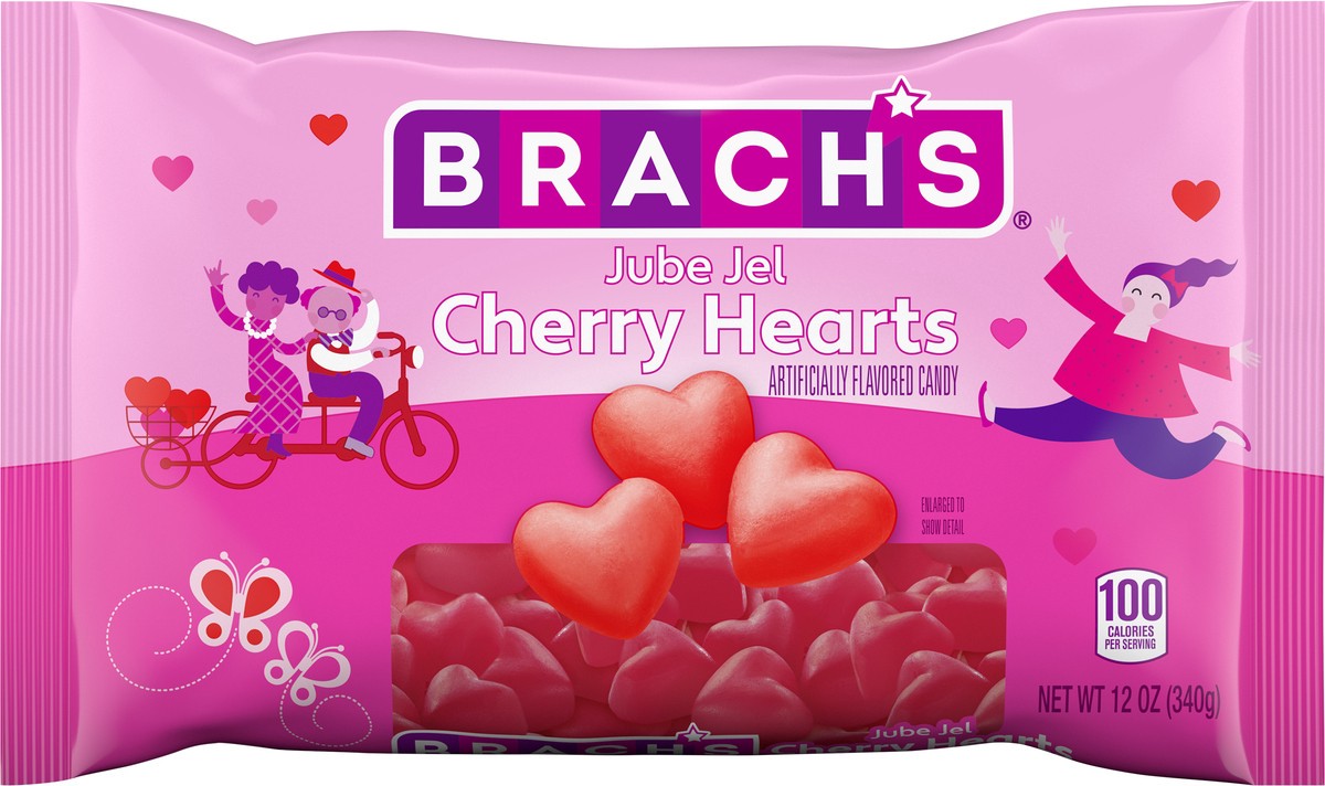 slide 3 of 9, Brach's Cherry Jube Hearts, 1 ct