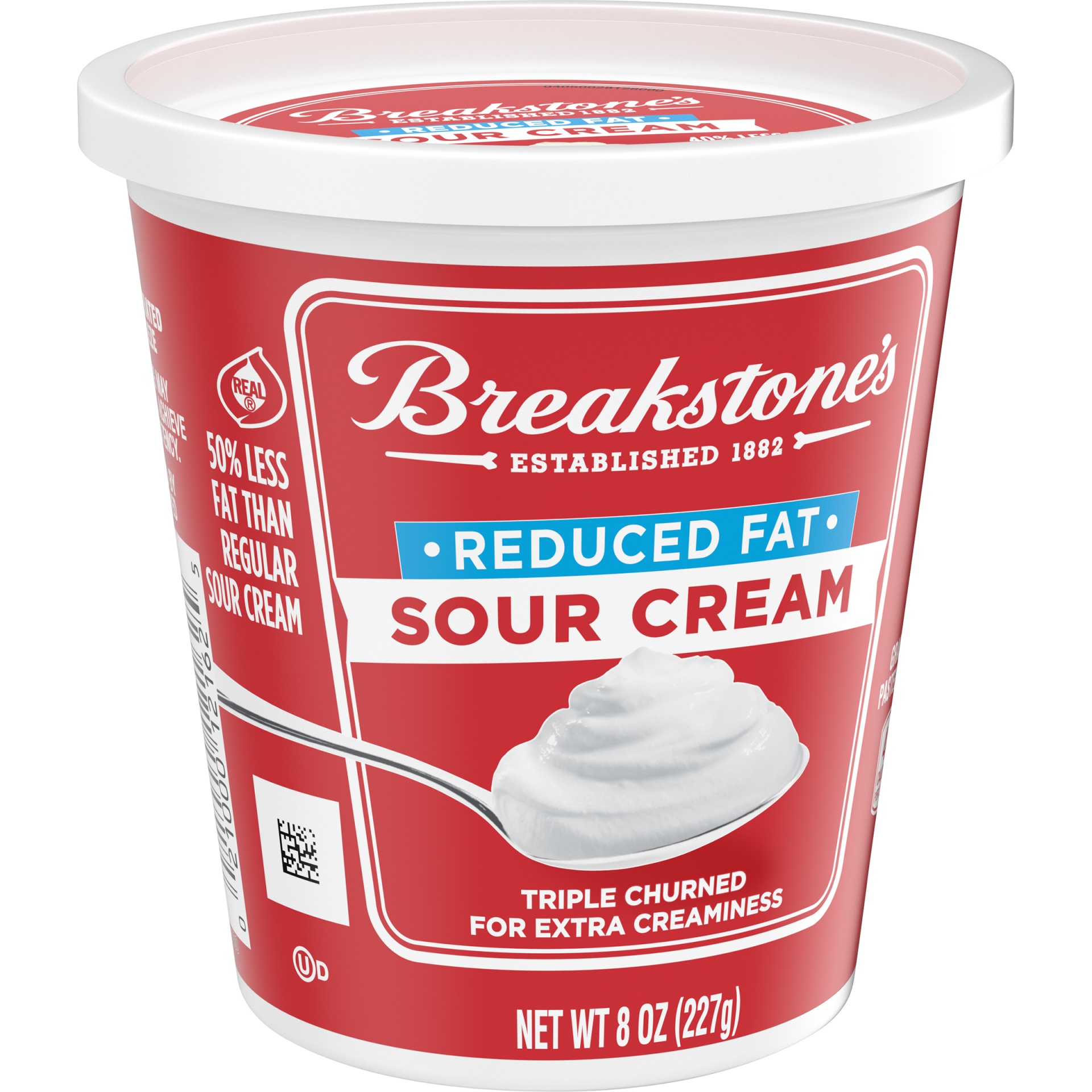 slide 2 of 6, Breakstone's Reduced Fat Sour Cream, 8 oz