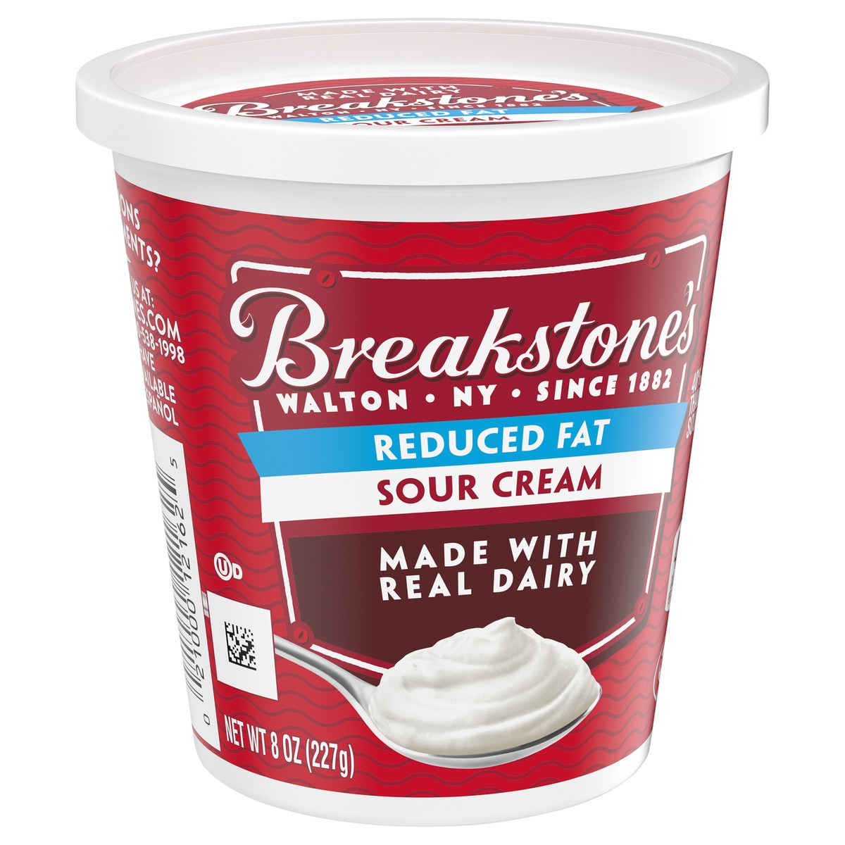 slide 7 of 11, Breakstone's Reduced Fat Sour Cream, 8 oz Tub, 8 oz