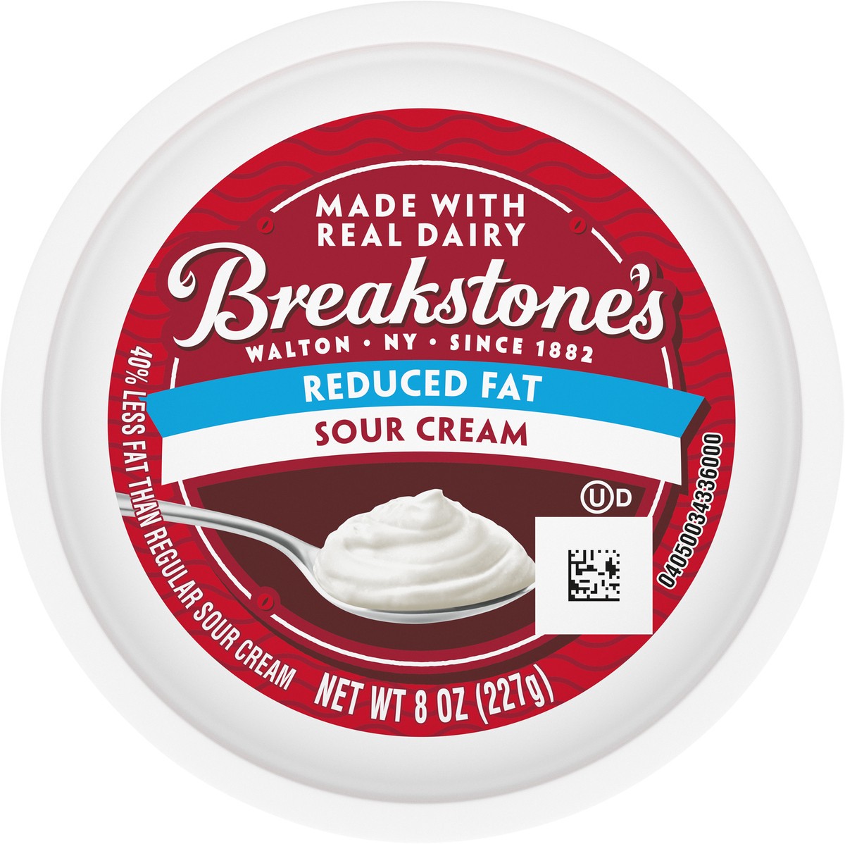 slide 2 of 11, Breakstone's Reduced Fat Sour Cream, 8 oz Tub, 8 oz