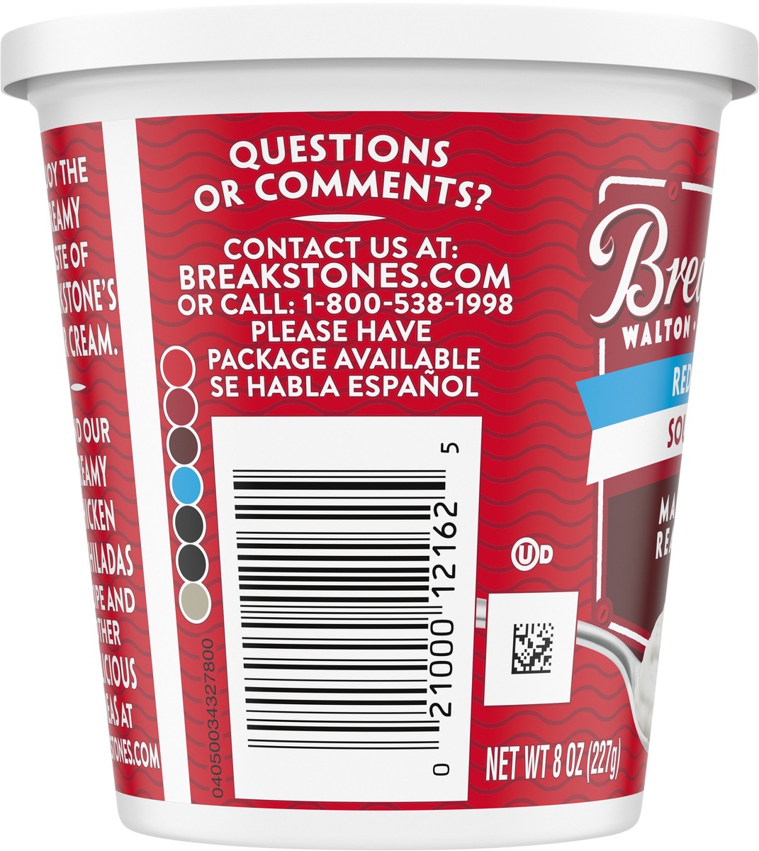 slide 10 of 11, Breakstone's Reduced Fat Sour Cream, 8 oz Tub, 8 oz