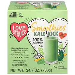 Love Struck Kale Kick Smoothies - 5 ct 4.9 oz Packs