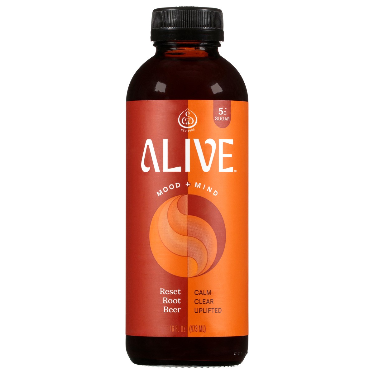 slide 1 of 14, Alive! Root Beer Ancient Mushroom Elixir 16 fl oz, 16.2 fl oz