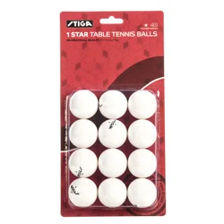 STIGA 1-Star Table Tennis Balls (12-Pack)