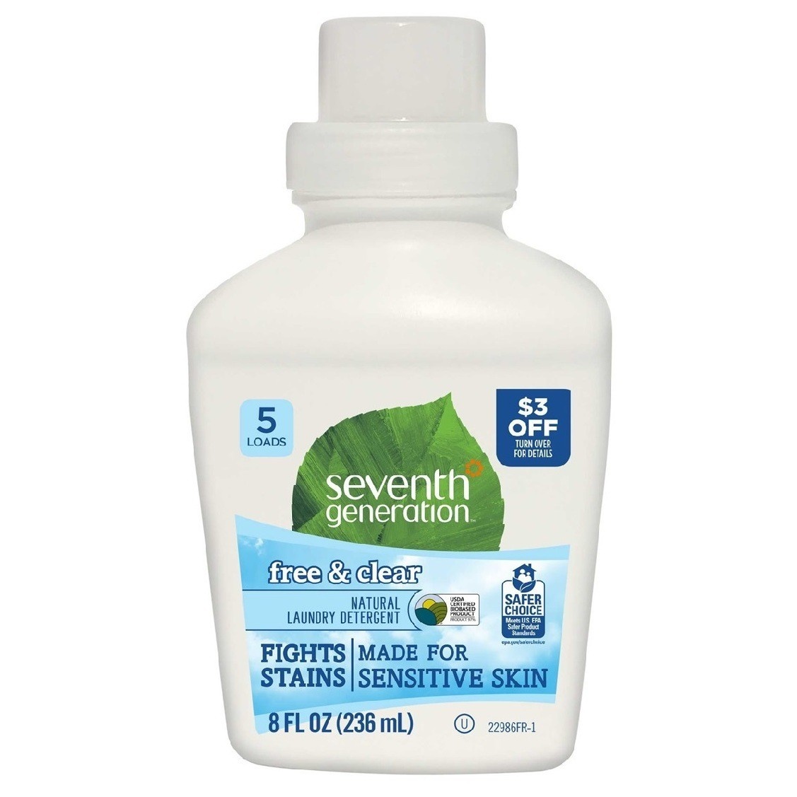 slide 1 of 4, Seventh Generation Trial Liquid Laundry Free & Clear, 8 fl oz