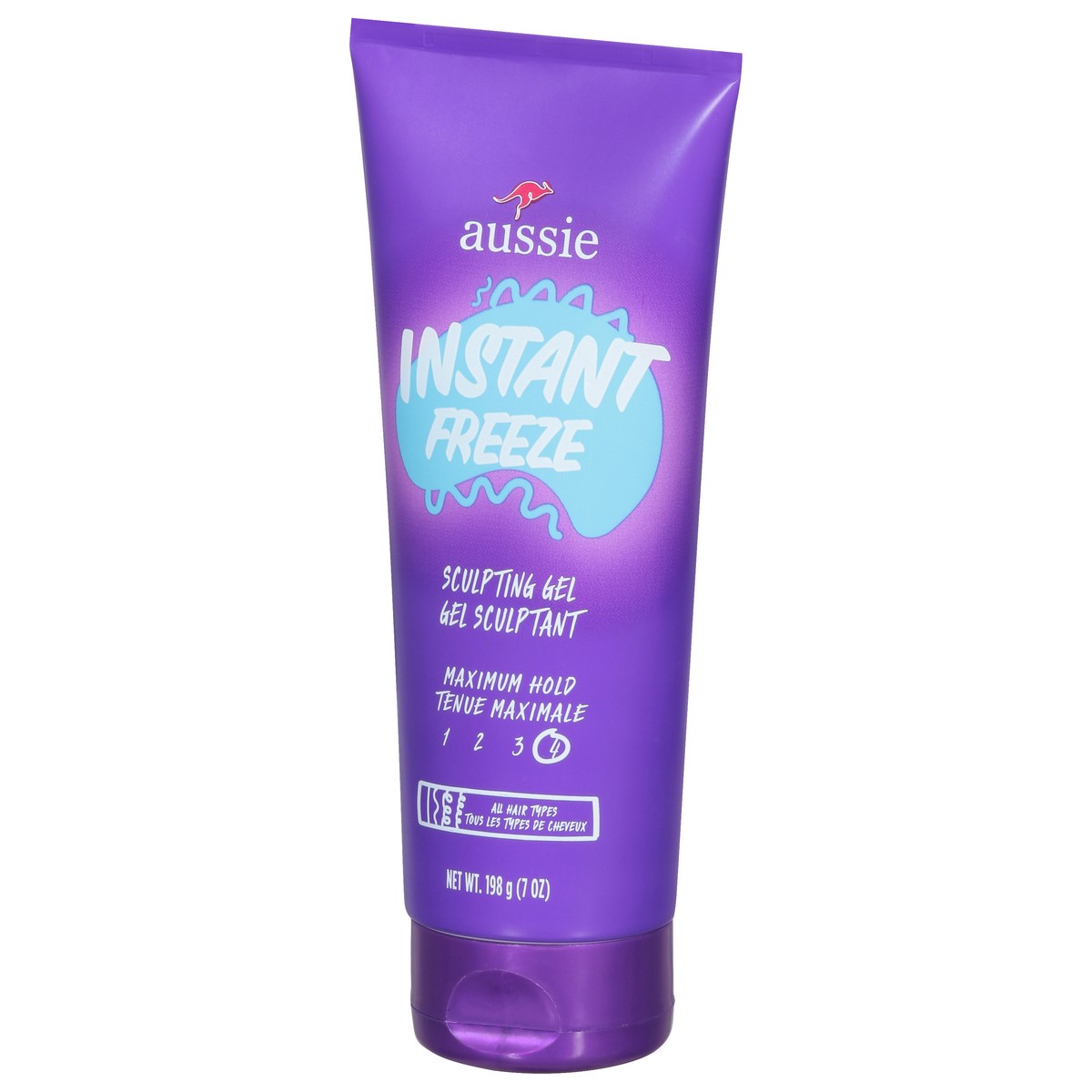 slide 7 of 9, Aussie Instant Freeze Sculpting Gel for Curly Hair, Straight Hair, and Wavy Hair, 7 oz, 7 oz