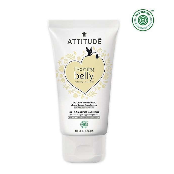 slide 1 of 2, ATTITUDE Blooming belly Maternity Natural Stretch Oil, 1 ct