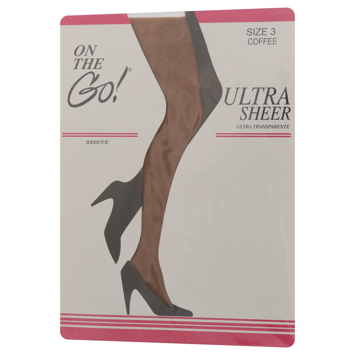slide 3 of 11, On the Go Coffee Sheer Toe Size 3 1 ea, 1 ct