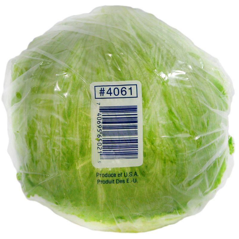 slide 4 of 4, Iceberg Lettuce Head - each, 1 ct