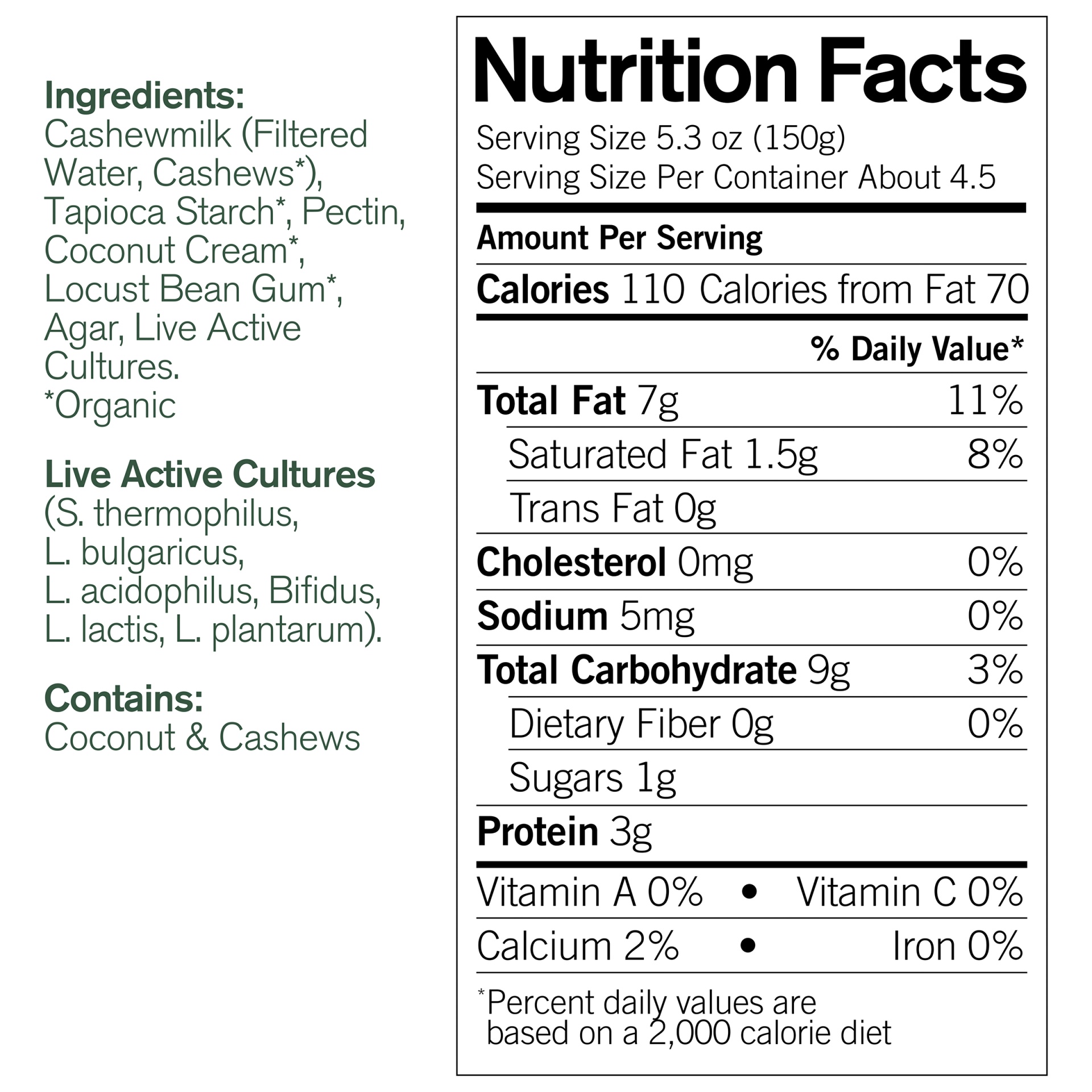 slide 3 of 4, Forager Project Organic Unsweetened Plain Cashew Yogurt, 24 fl oz