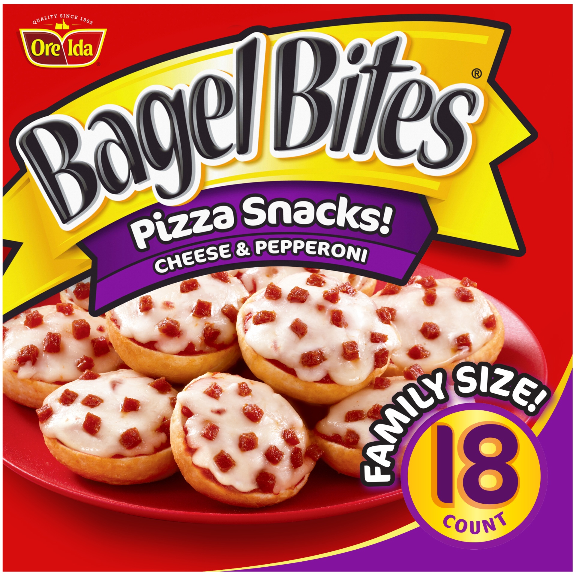 slide 1 of 6, Bagel Bites Cheese & Pepperoni Mini Pizzael Frozen Snacks, 14 oz