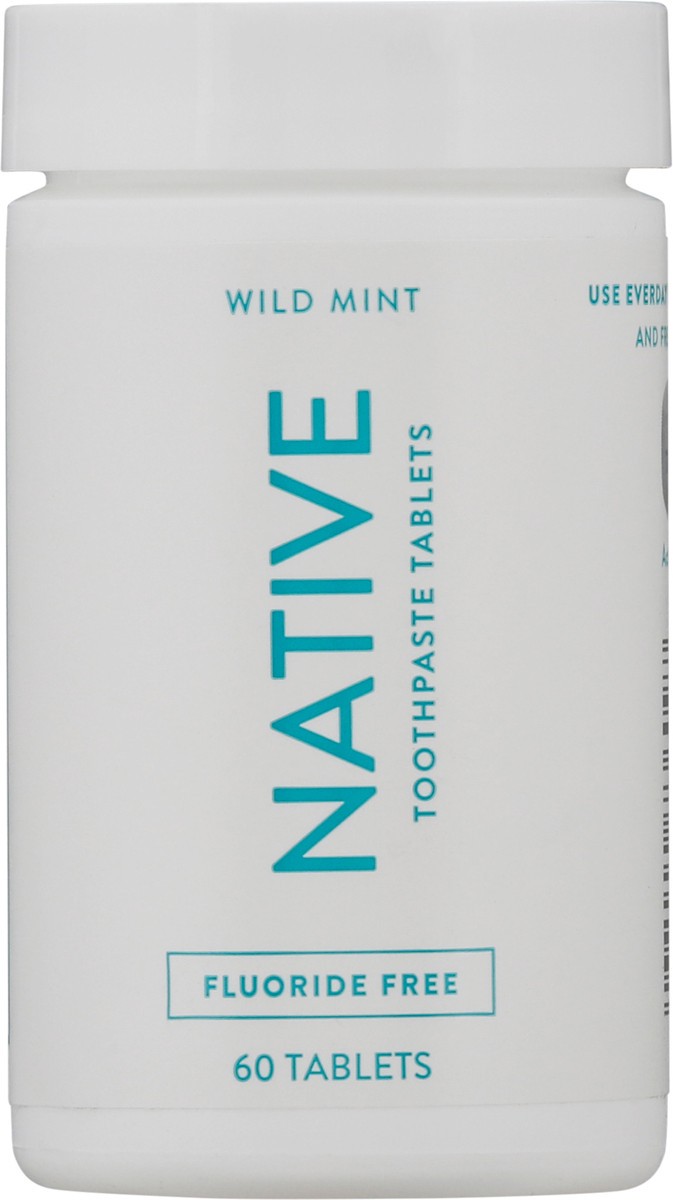 slide 4 of 11, Native Fluoride Free Wild Mint Toothpaste Tablets 60 ea, 60 ct