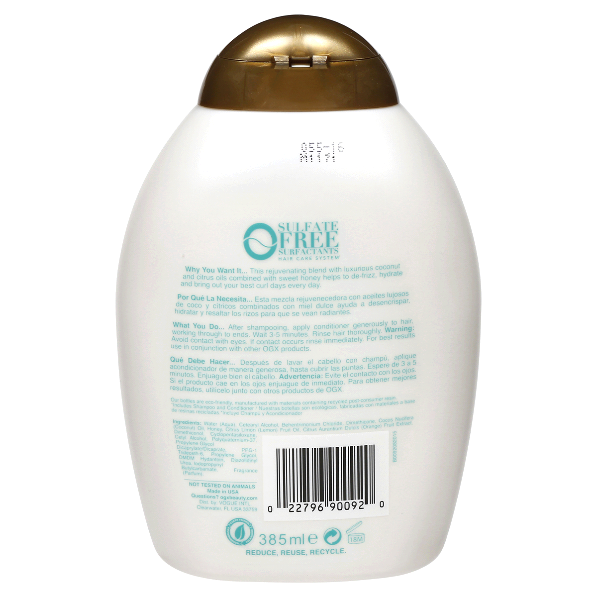 slide 2 of 3, OGX Quenching Coconut Curls Conditioner, 13 oz