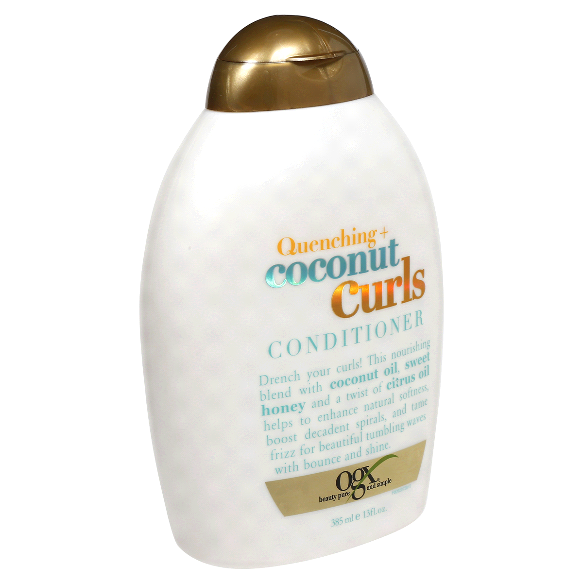 slide 3 of 3, OGX Quenching+ Coconut Curls Conditioner with Coconut Oil, Citrus Oil & Honey - 13 fl oz, 13 oz