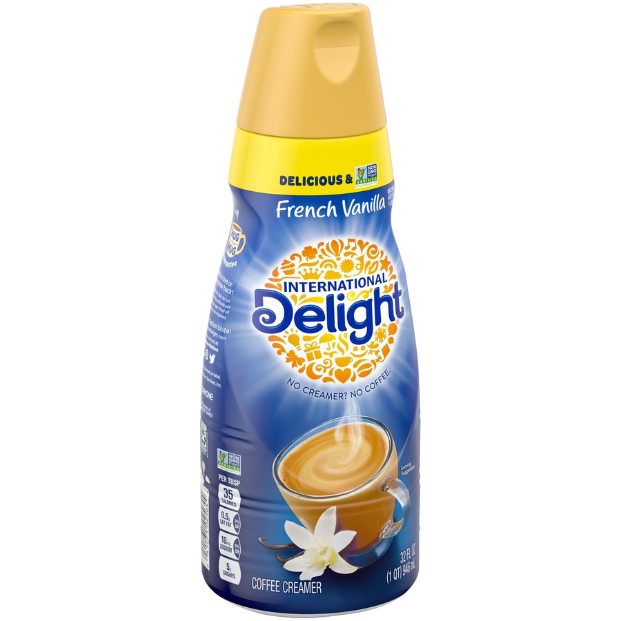 slide 2 of 8, International Delight French Vanilla Coffee Creamer, 32 fl oz