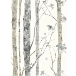 RoomMates Birch Trees Peel & Stick Wallpaper