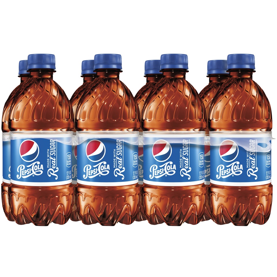 slide 2 of 2, Pepsi Real Sugar Cola / Bottles, 