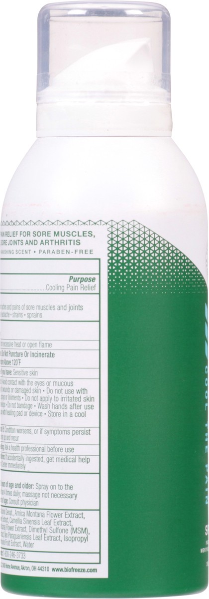 slide 6 of 9, Biofreeze Menthol Pain Relief Spray 3 fl oz, 3 fl oz