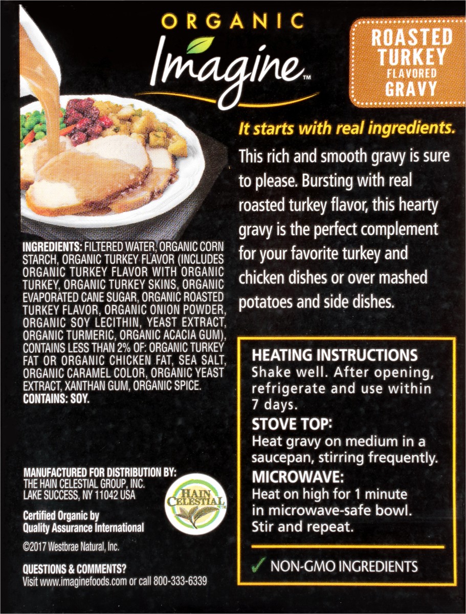 slide 7 of 7, Imagine Organic Roasted Turkey Gravy 13.5 oz. Carton, 13.5 oz