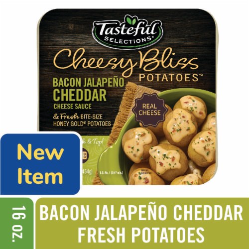 slide 1 of 1, Tasteful Selections® 16oz Cheesy Bliss Potatoes Bacon Jalapeño Cheddar, 16 oz, 16 oz